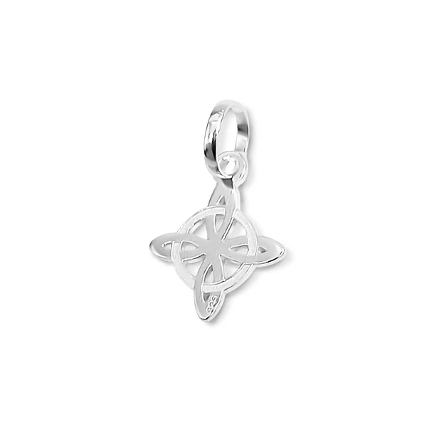 Colgante Nudo De Bruja Mini Plata Fina 925 4