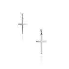 Colgante Cruz Lisa Fina Plata Fina 925 1