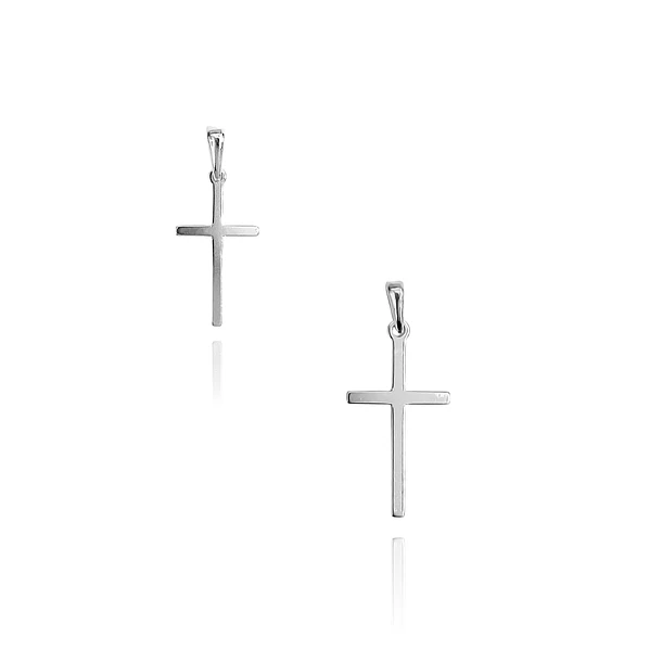 Colgante Cruz Lisa Fina Plata Fina 925