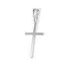 Colgante Cruz Lisa Fina Plata Fina 925 4