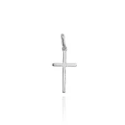 Colgante Cruz Fina Lisa Plata Fina 925 1