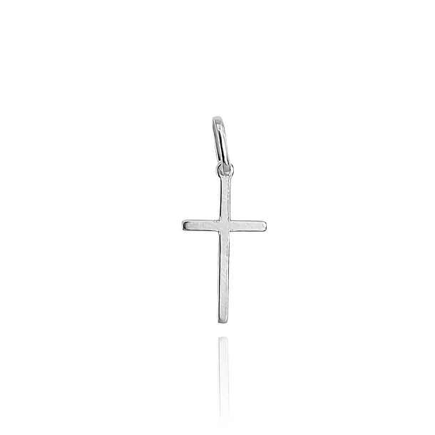 Colgante Cruz Fina Lisa Plata Fina 925