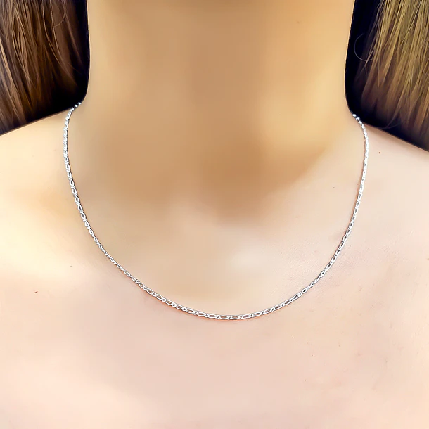 Cadena Figaro Plata Fina 925 5