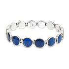 Pulsera Lapislázuli Bisagra Redondo Plata Fina 950 3