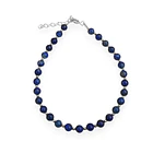  Pulsera Bolitas Lapislázuli 4mm Bolitas Plata Fina 925 3