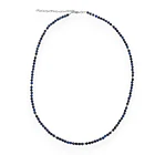 Collar Lapislázuli Facetado 3mm Bolita Plata Fina 925 3