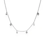 Collar Corazón Circón Redondo Plata Fina 925  1