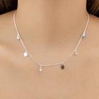 Collar Corazón Circón Redondo Plata Fina 925  3