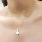 Collar Perla Cintillo Circón Plata Fina 925 2