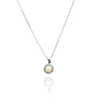 Collar Perla Cintillo Circón Plata Fina 925 1