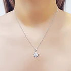 Collar Sol Cadena Eslabón Plata Fina 925 2