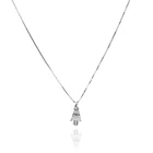 Collar Mano De Fátima Mini Veneciana Plata Fina 925 1