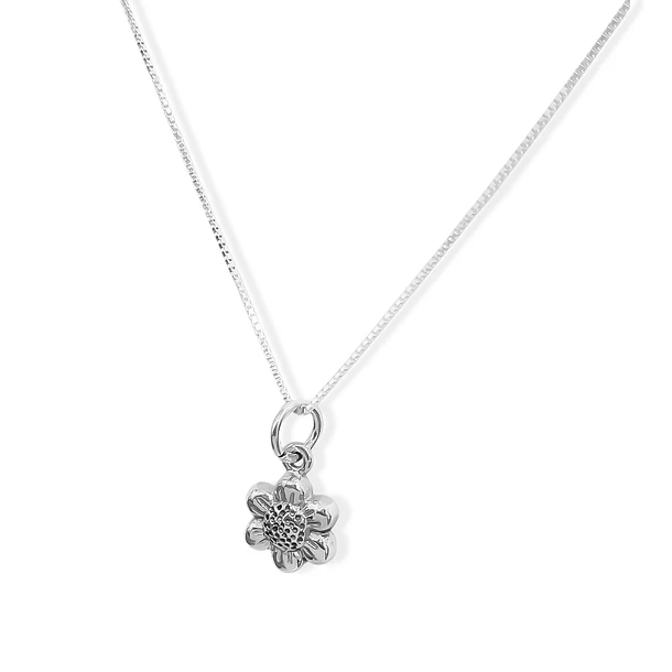 Collar Margarita Veneciana Plata Fina 925 3