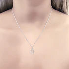 Collar Trébol Calado Veneciana Plata Fina 925 2