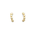 Aros Argolla Perlas Sintéticas 13mm Enchapado Oro 18K  3
