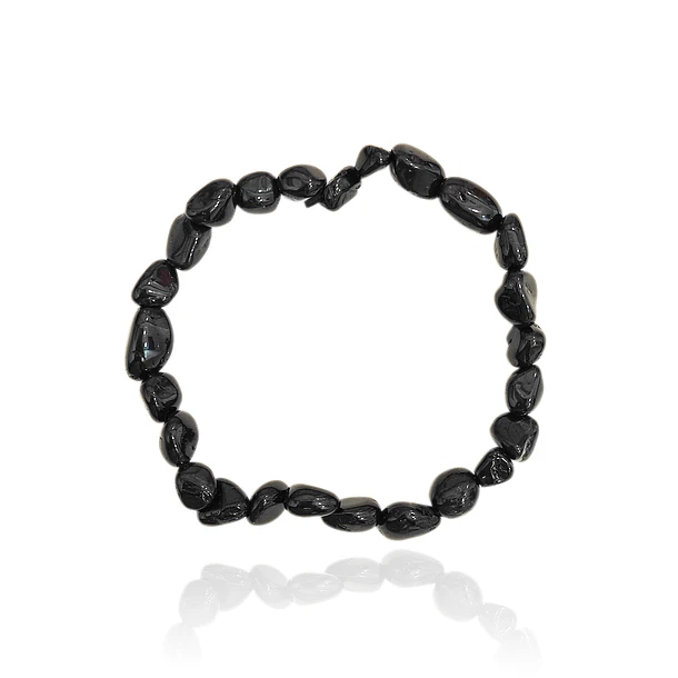 Pulsera Turmalina Negra Elasticada