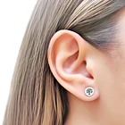 Aros Árbol De La Vida Mini Redondo Plata Fina 925 2