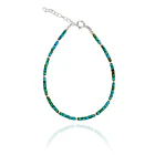 Pulsera Turquesa Bolita Plata Fina 925 1