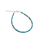 Pulsera Turquesa Bolita Plata Fina 925 3