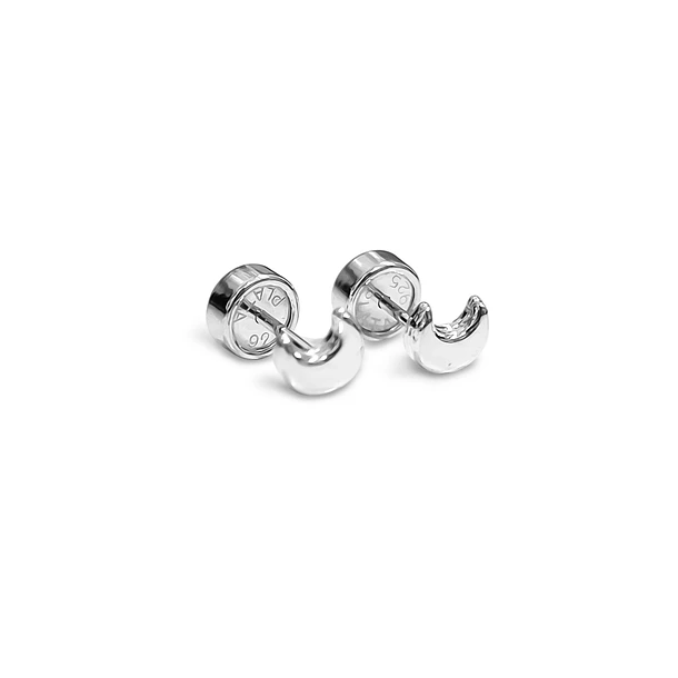 Aros Abridores Bebé Luna Plata Fina 925 3