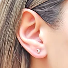 Aros Abridores Bebé Luna Plata Fina 925 2