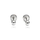 Aros Abridores Bebé Bolita 3mm Plata Fina 925 1