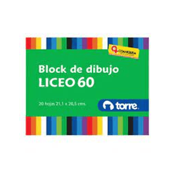 BLOCK DE DIBUJO TORRE 1/4 GRANDE N 99 20 HJS. 