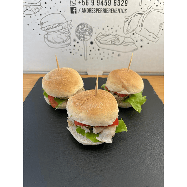 Tapaditos de Pollo, Lechuga y tomate