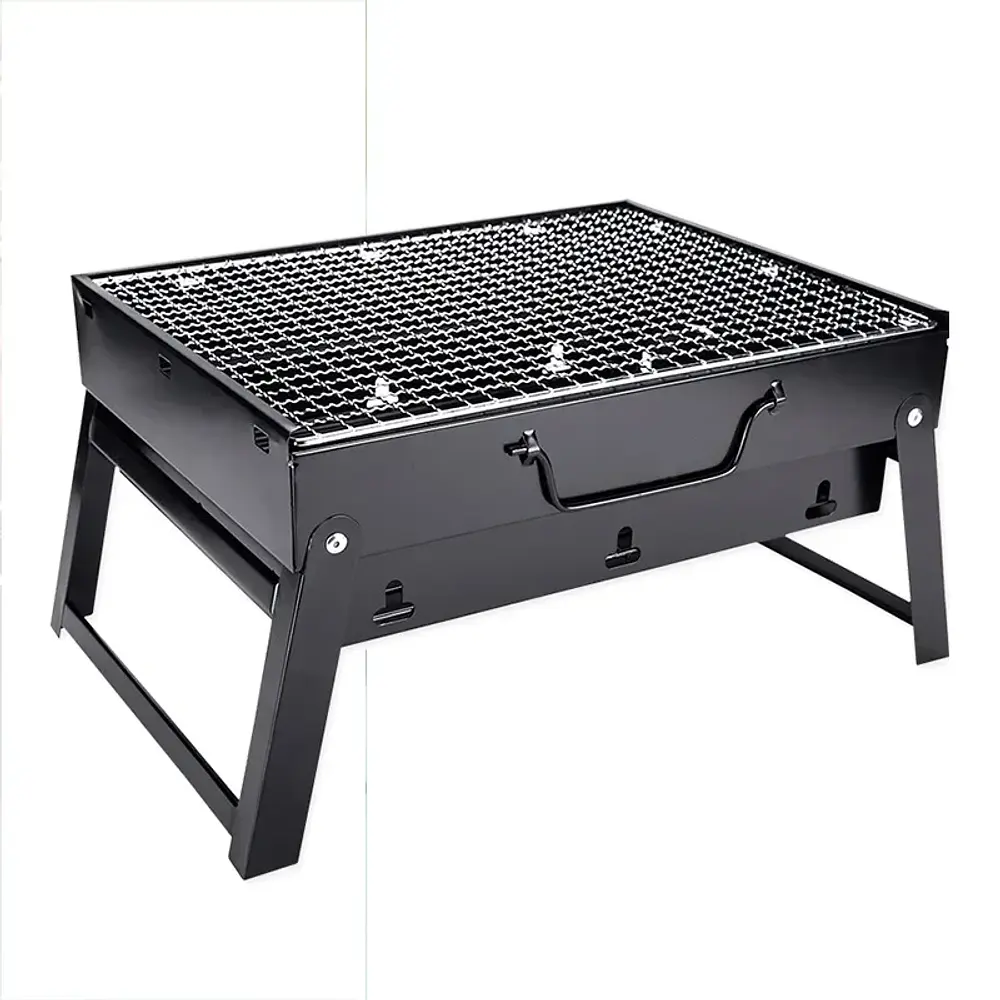 Parrilla portátil ligera y plegable gruesa, parrilla de carbón para asados, aventura al aire libre, Raid, excursión, camping, Anextadventure off road. 1