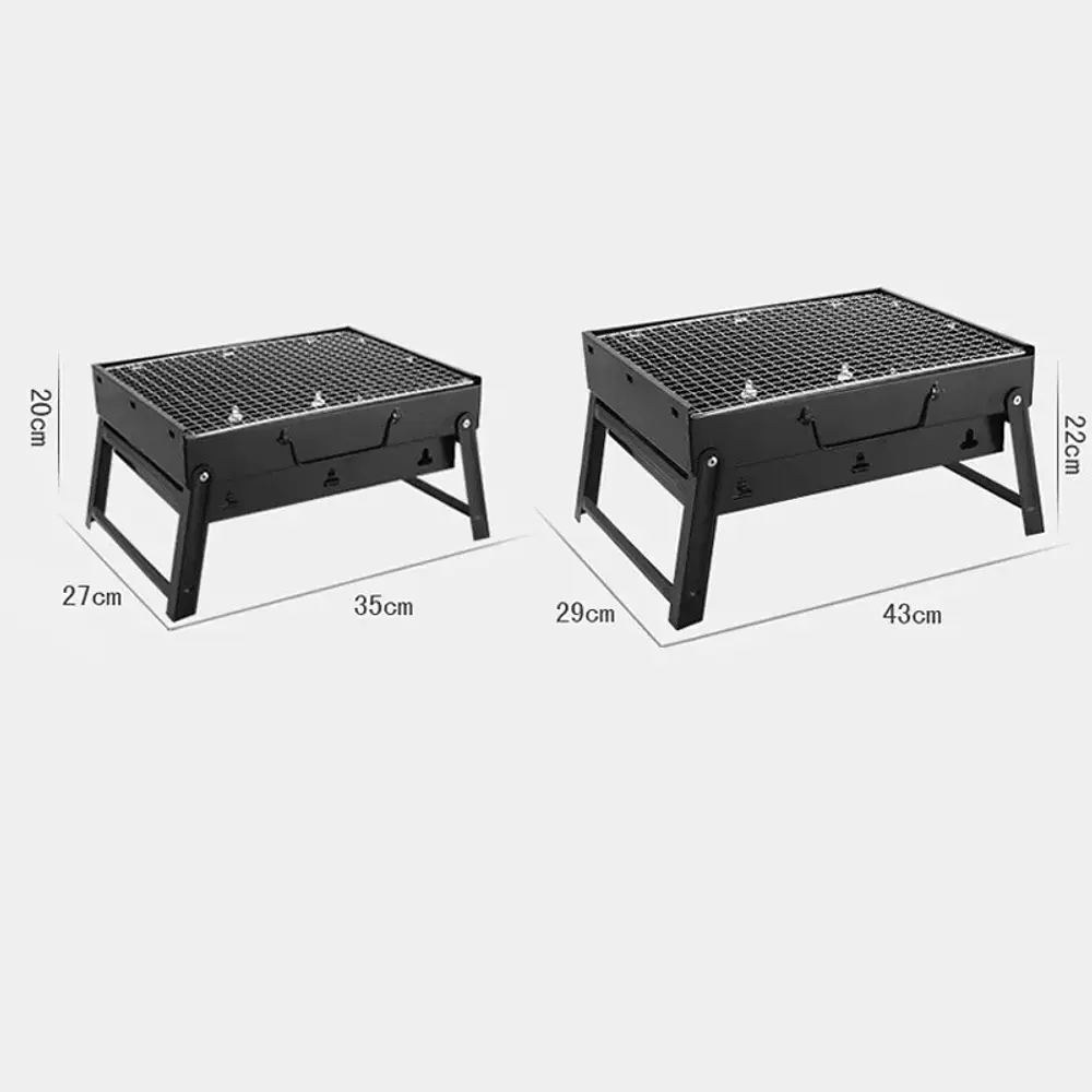 Parrilla portátil ligera y plegable gruesa, parrilla de carbón para asados, aventura al aire libre, Raid, excursión, camping, Anextadventure off road. 8