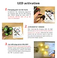 Mejora las luces de ambiente del coche RGB, batería más grande y más brillante, cable de carga tipo C, multimodo remoto inalámbrico para motocicleta y coche - Miniatura 2