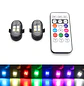 Mejora las luces de ambiente del coche RGB, batería más grande y más brillante, cable de carga tipo C, multimodo remoto inalámbrico para motocicleta y coche - Miniatura 6