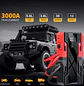 Arrancador de Coches de 12V, Banco de Energía Portátil de 99800mAh con Pico de 3000A, Potenciador de Batería de Auto de 12V con Pantalla LCD, Luz LED de Emergencia - Miniatura 2