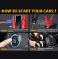Arrancador de Coches de 12V, Banco de Energía Portátil de 99800mAh con Pico de 3000A, Potenciador de Batería de Auto de 12V con Pantalla LCD, Luz LED de Emergencia - Miniatura 3