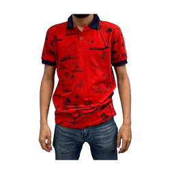 Polera Hombre Colombiana Rojo DS New Rodivan