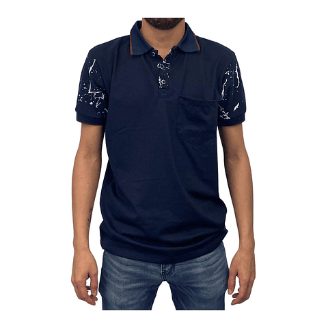 Polera Hombre Colombiana Azul DS New Rodivan