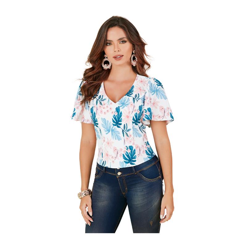 Blusa Colombiana 272 Estampado Bartolomeo