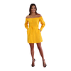 Vestido Colombiano Suspiro Amarillo Ragazza