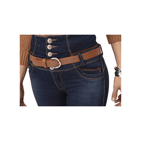 Jeans Colombiano Control Abdomen 1483 Azul Bartolomeo