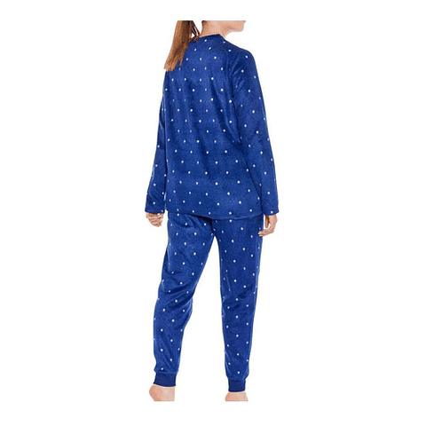 Pijama Micropolar 8460 Azul Baziani