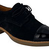 Zapato De Cuero Gamuza Negro Ángel Jeans