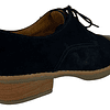 Zapato De Cuero Gamuza Negro Ángel Jeans