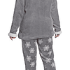 Pijama De Polar 8494 Gris Baziani