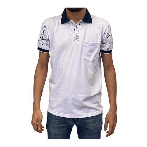  Polera Hombre Colombiana Blanco Ds New Rodivan