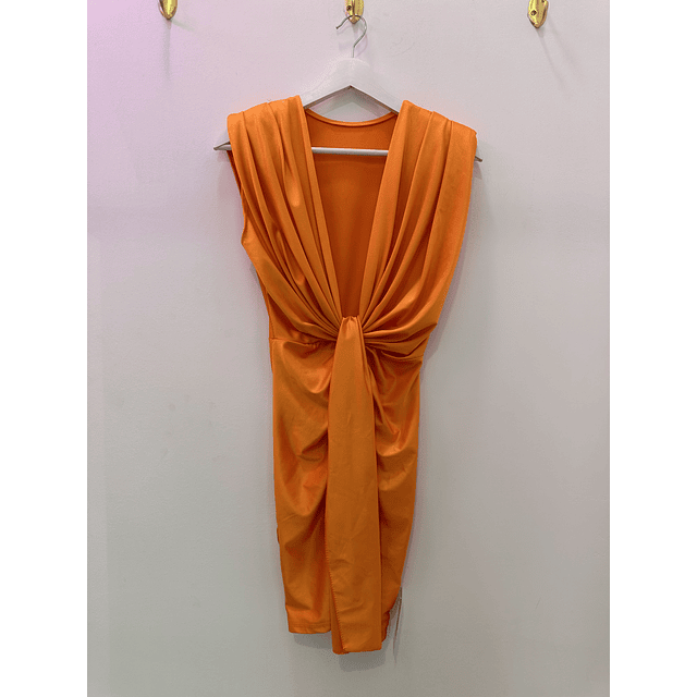 VESTIDO NARANJA NUDO 2