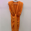 VESTIDO NARANJA NUDO 2