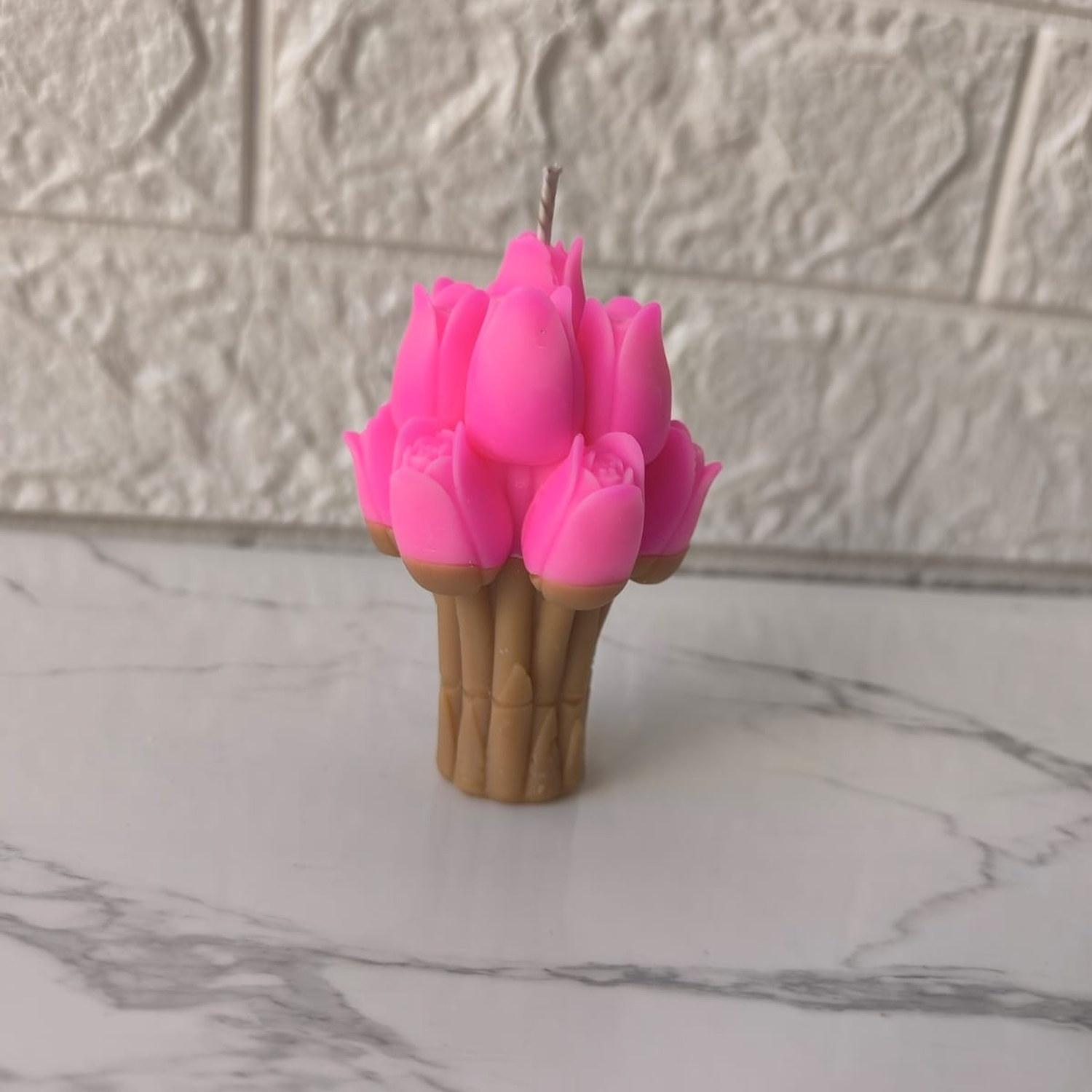 Vela decorativa “Ramo de Tulipanes“ 3