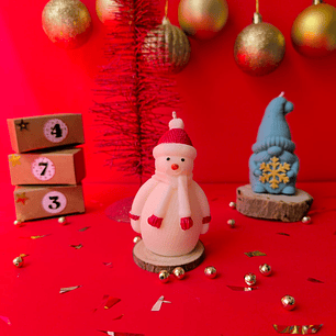 Vela decorativa “Muñeco de nieve“