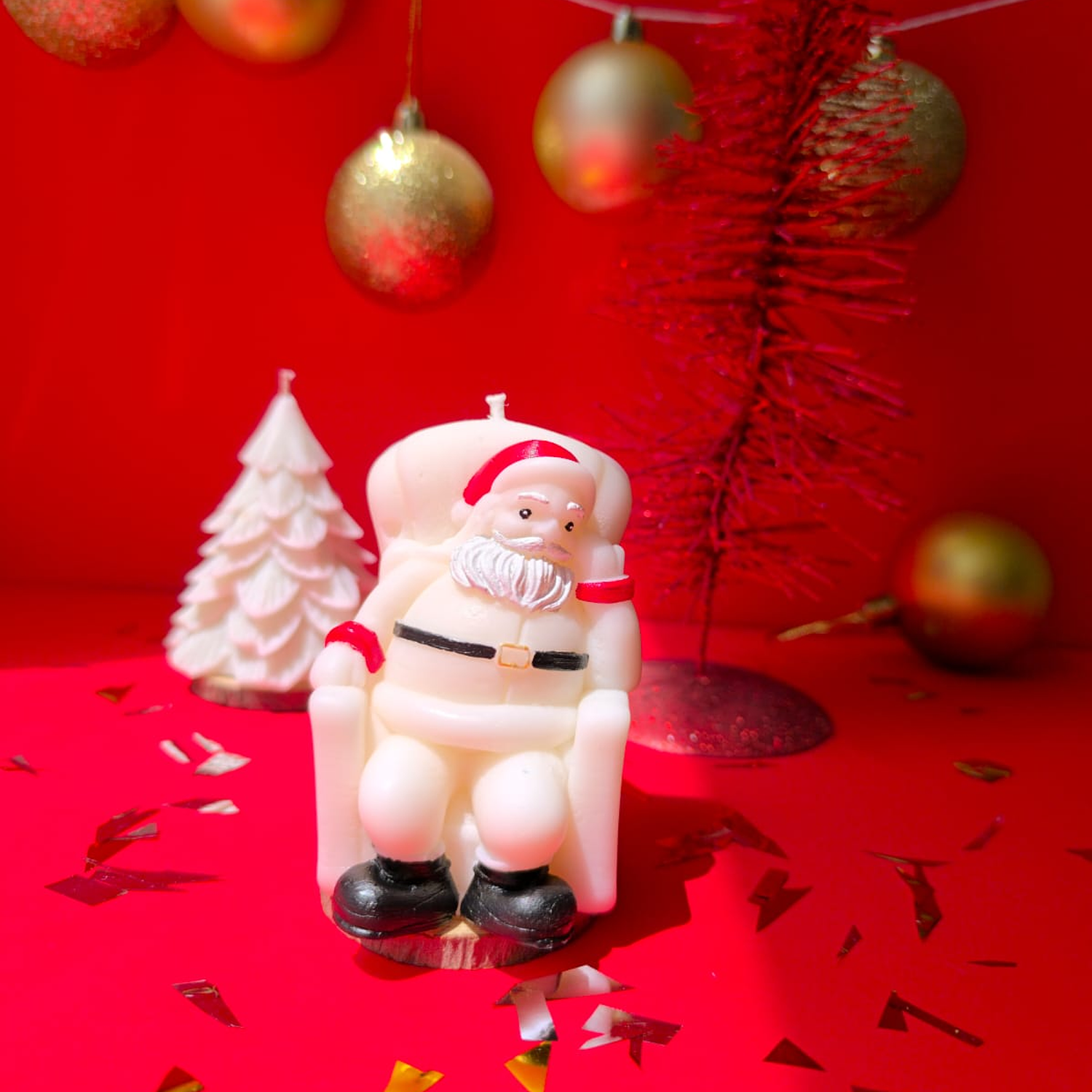 Vela decorativa “Viejito Pascuero sentado” 1