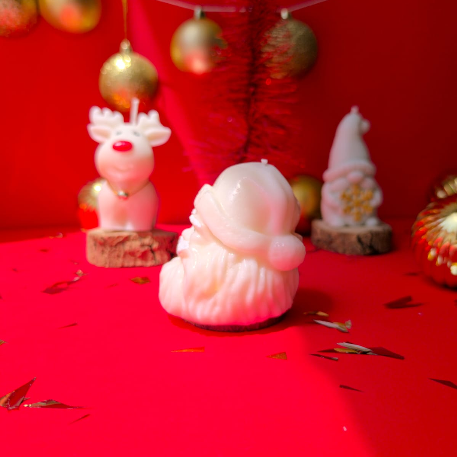 Vela decorativa “Rostro viejito pascuero“  3